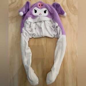 Kuromi Plush Hat with Ears